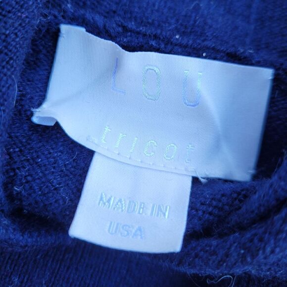 LOU Tricot Cashmere Hooded Oversized Sweater - Picture 5 of 6